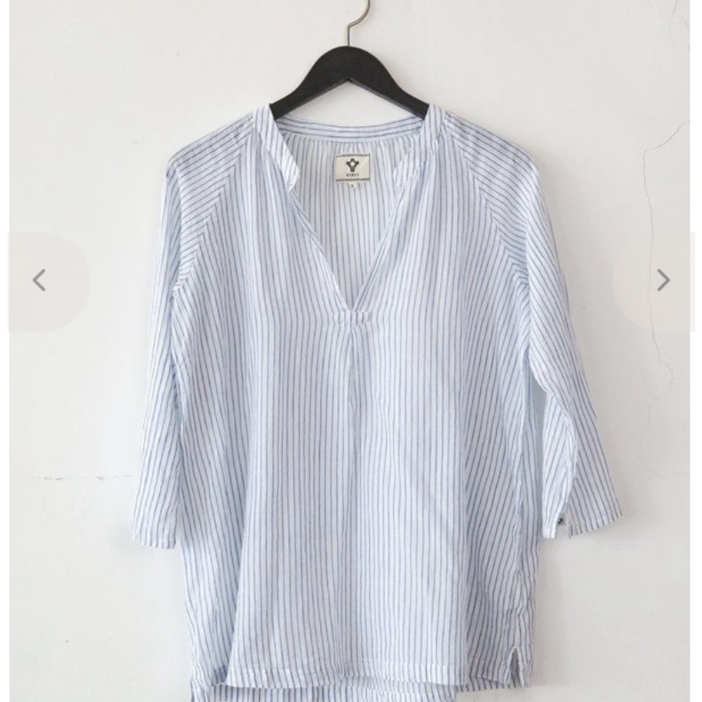 Bsbee Monroe Blouse in Belton Stripe Size Medium